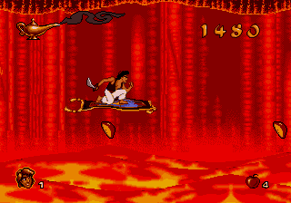 Aladdin (bootleg of Japanese Megadrive version) Screenthot 2